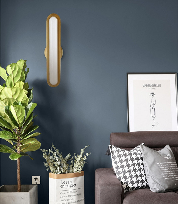 Бра настінна LED WC15-gd-k Золото 44х9х10 см. Київ - зображення 1