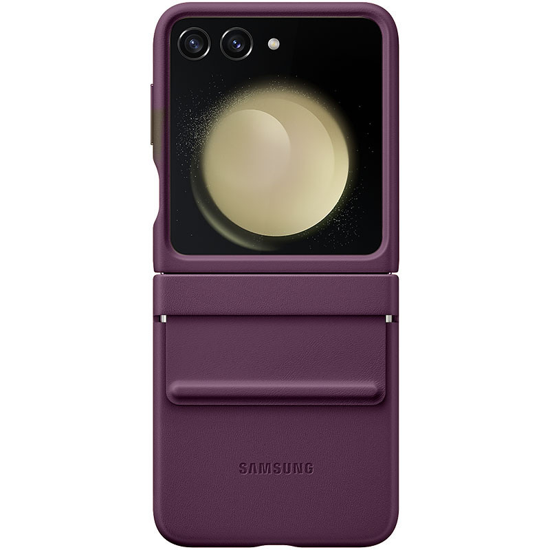Уценка Кожаный чехол Leather Case (AAA) для Samsung Galaxy Z Flip5 Херсон - зображення 1