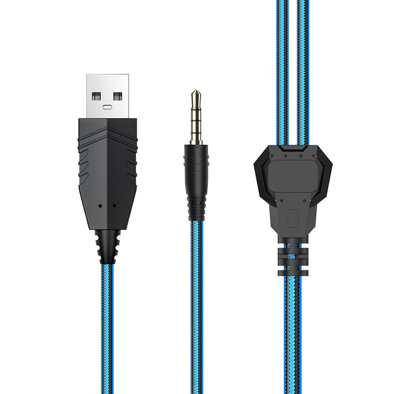 Накладные наушники Hoco W105 Joyful (USB+3.5mm/1.2m) Херсон - зображення 3