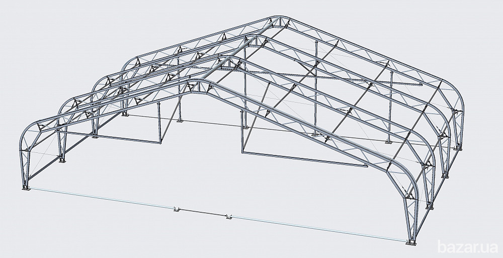 Каркасно-тентовый ангар для самолета, сборно-разборное сооружение Харьков - изображение 2