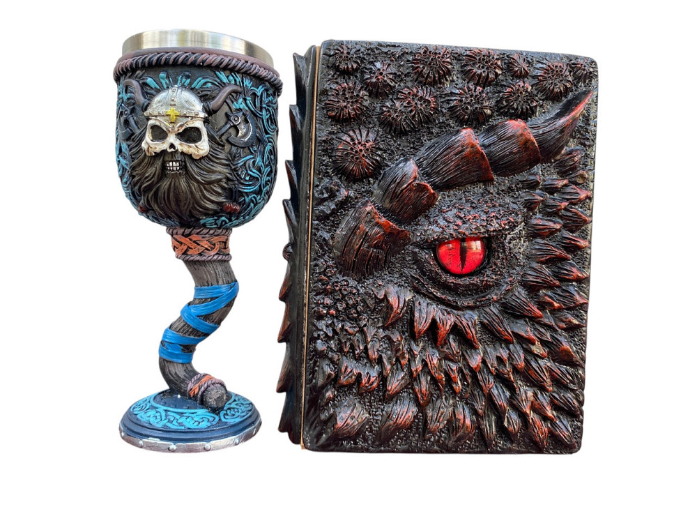 Подарочный набор Бокал 3 Молот Тора Викинг и Блокнот 3 «Око Пламинного Дракона» Київ - зображення 3