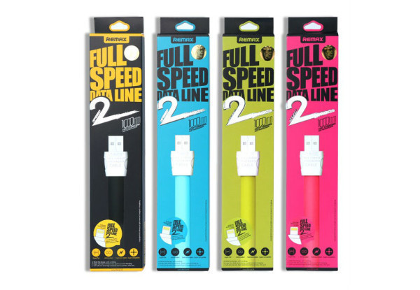 Lightning кабель Flat Full Speed II RC-011i 1m pink Remax 301604 Київ - зображення 3