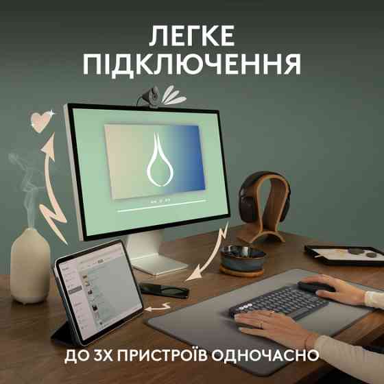 Мышь компьютерная безпроводная Logitech Pebble Mouse 2 M350s Tonal Rose L910-007014 розовая Киев