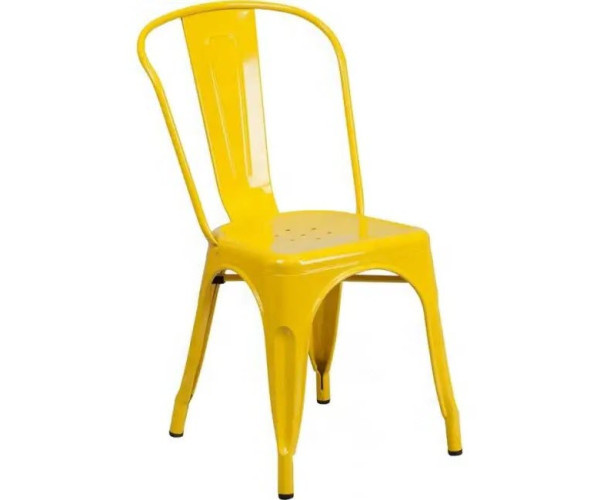 Стілець Толікс металевий жовтий Дніпро - зображення 1