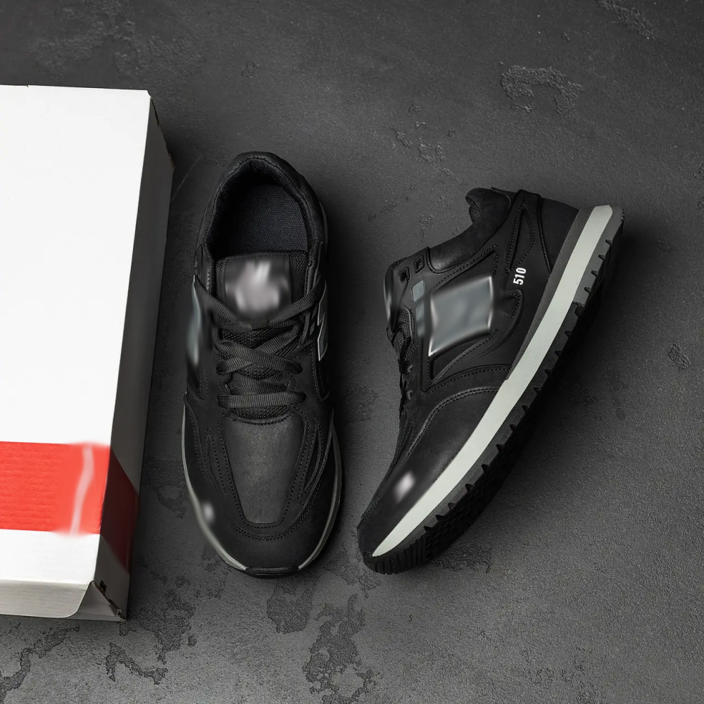 Мужские кожаные кроссовки  Clasic Black Київ - зображення 10