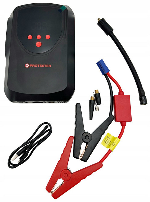 Пусковое зарядное устройство для автомобиля 15800mAh (Бустер) с компрессором 2-в-1 Jump Starter 12V  Харків - зображення 2