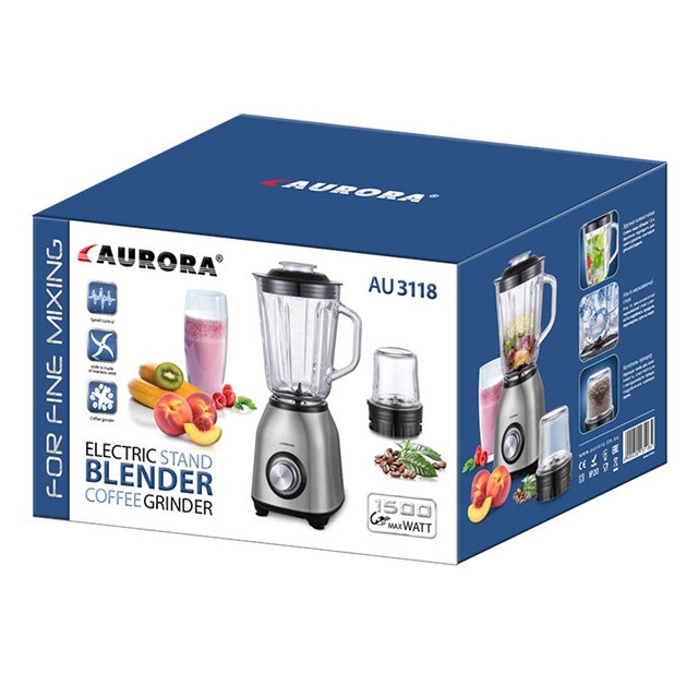 Блендер стационарный Aurora 3118AU 1500 Вт Київ - зображення 4