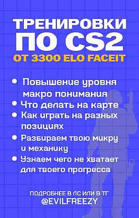 Тренер по игре CS2 (3300elo Faceit) Киев