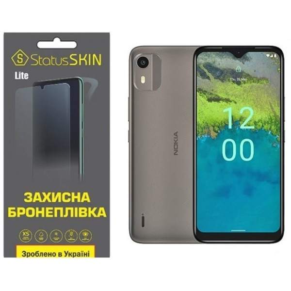 Поліуретанова плівка StatusSKIN Lite на екран Nokia C12 Глянцева (Код товару:26950) Харків - зображення 2