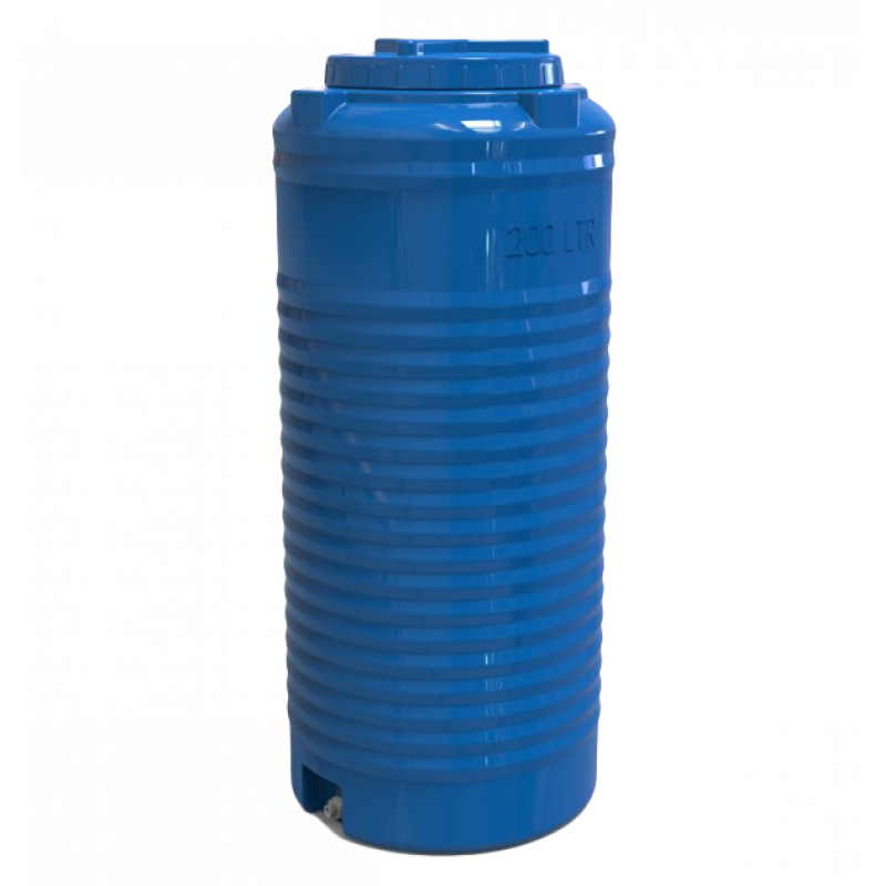 Емкость 200 л узкая вертикальная двухслойная 1446 Київ - зображення 1