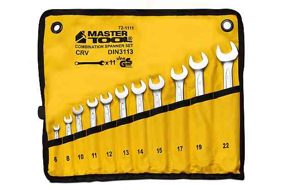 Ключи комбинированные MASTERTOOL COLD FORGED набор 11 шт (6/8/10/11/12/13/14/15/17/19/22 мм) 31CrV3  Харьков