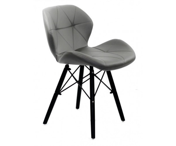 Стілець Стар В м'який екошкіра сіра Дніпро - зображення 3