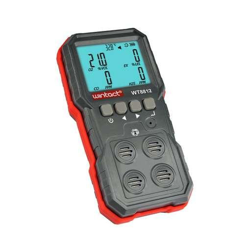 Газоанализатор 4-в-1 (кислород (O2), монооксид углерода (CO), сероводород (H2S), горючий газ WINTACT Харків - зображення 3