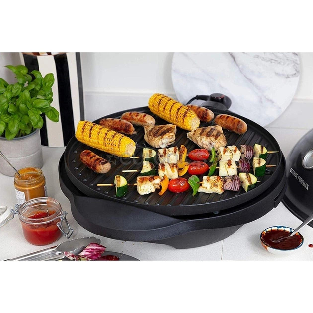 Гриль-барбекю электрический George Foreman Indoor Outdoor 22460-56 2400 Вт черный Київ - зображення 8