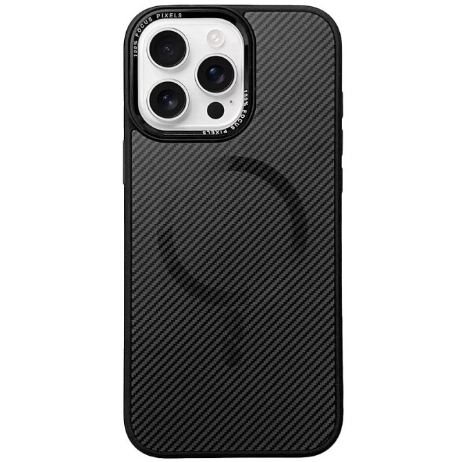 Чехол TPU+PC Carbon Mirage with MagSafe для Apple iPhone 16 Pro Max (6.9") Херсон - зображення 3