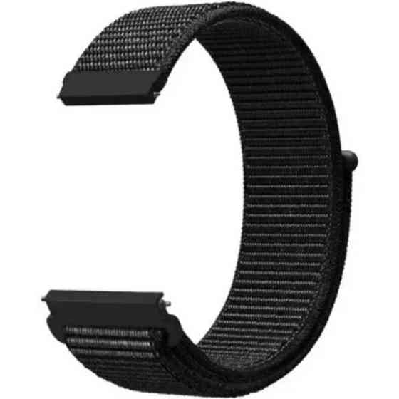 DM Ремінець Nylon Loop 20 mm Універсальний Black Харьков