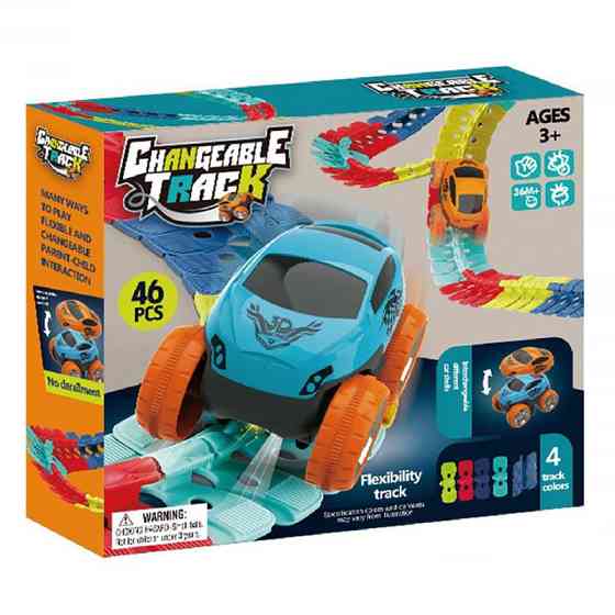 Интерактивный трек с инерционной машинкой SHT 088 Changeable Trak (46pcs/1CAR) Херсон