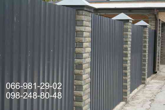 Профнастил графіт 7016 матовий, Профлист RAL 7016 PEMA. Київ