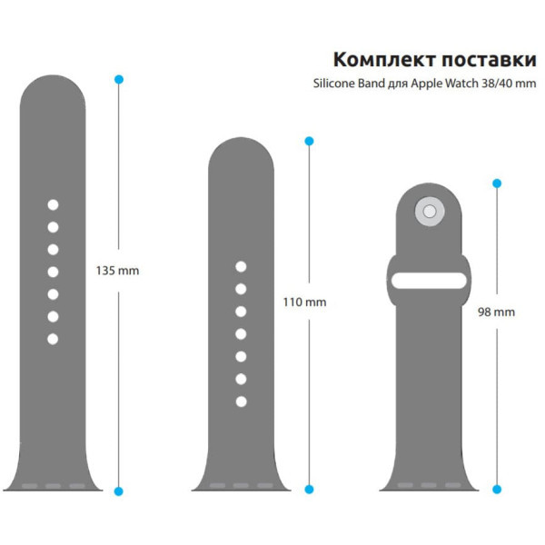 Ремінець ArmorStandart Sport Band для Apple Watch 42 (Series 10)/41/40/38 Grey (ARM51941) Харків - зображення 3