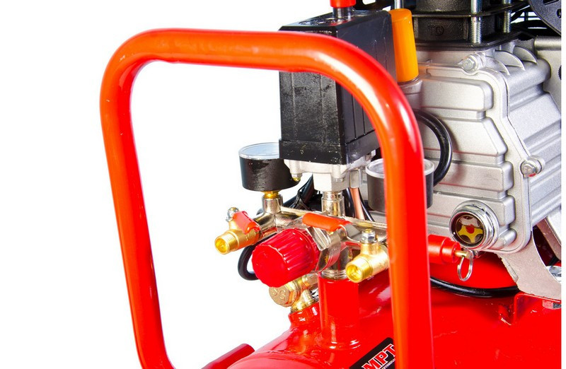 Компрессор MPT PROFI 24 л 1500 Вт/2 л.с. 2850 об/мин 100 л/мин 8 атм 2 выхода медная обмотка MAC2024 Харків - зображення 5