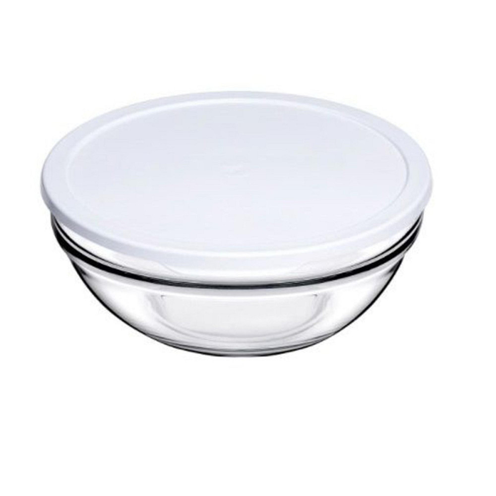 Салатник з кришкою Pasabahce Chefs PS-53573-1-W 20 см білий Київ - зображення 1