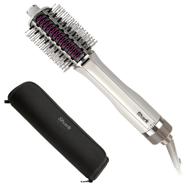 Фен-щетка Shark SmoothStyle Hot Brush & Smoothing Сomb HT212EU 900 Вт белый Київ - зображення 2