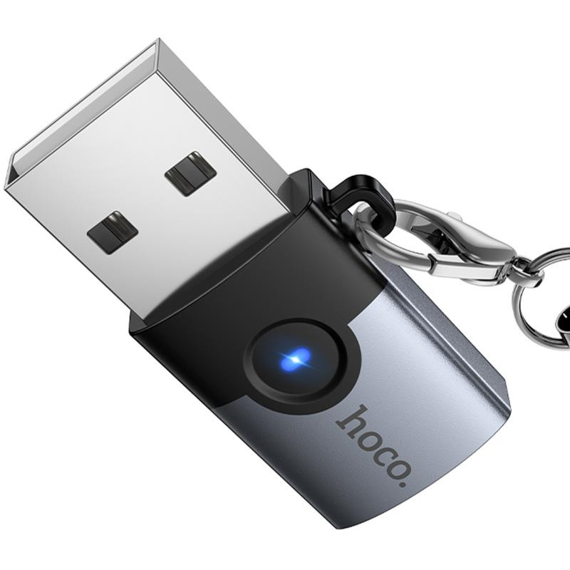 Переходник Hoco UA46B USB Male to Type-C Female USB3.0 Херсон - зображення 5
