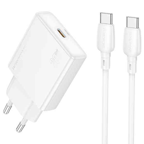 СЗУ Borofone BN23 Wish PD20W (1USB-C) + кабель Type-C to Type-C Херсон