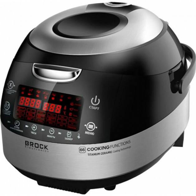 Мультиварка BROCK MC 6601 SS 860 Вт черная Киев - изображение 1