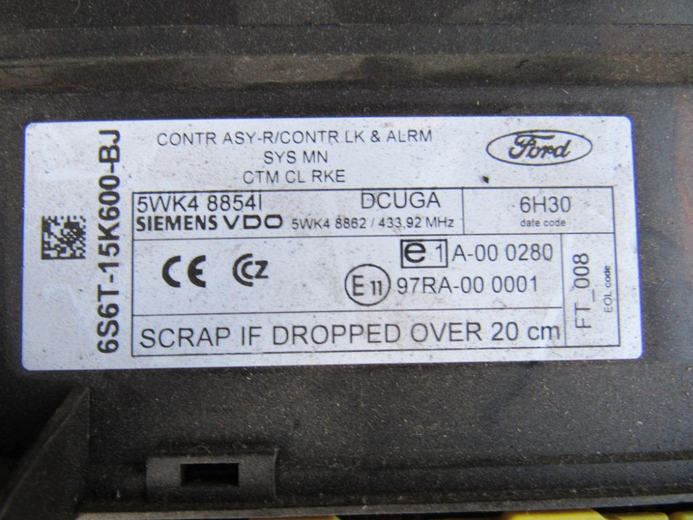 Блок комфорта Ford Fusion 2002-2012 (6S6T-15K600-BJ) Ковель - зображення 4