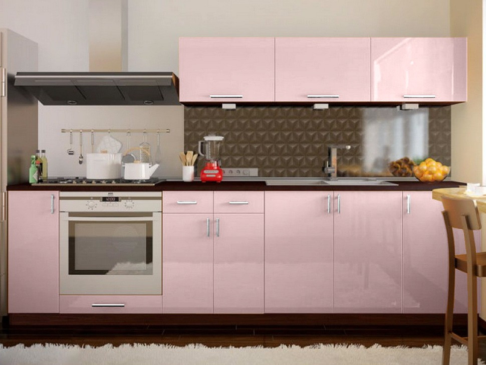 Пряма кухня ВІП-Майстер Марго фатін 2,7 метра ❀ VIP-Master Margo 2700 Киев - изображение 7