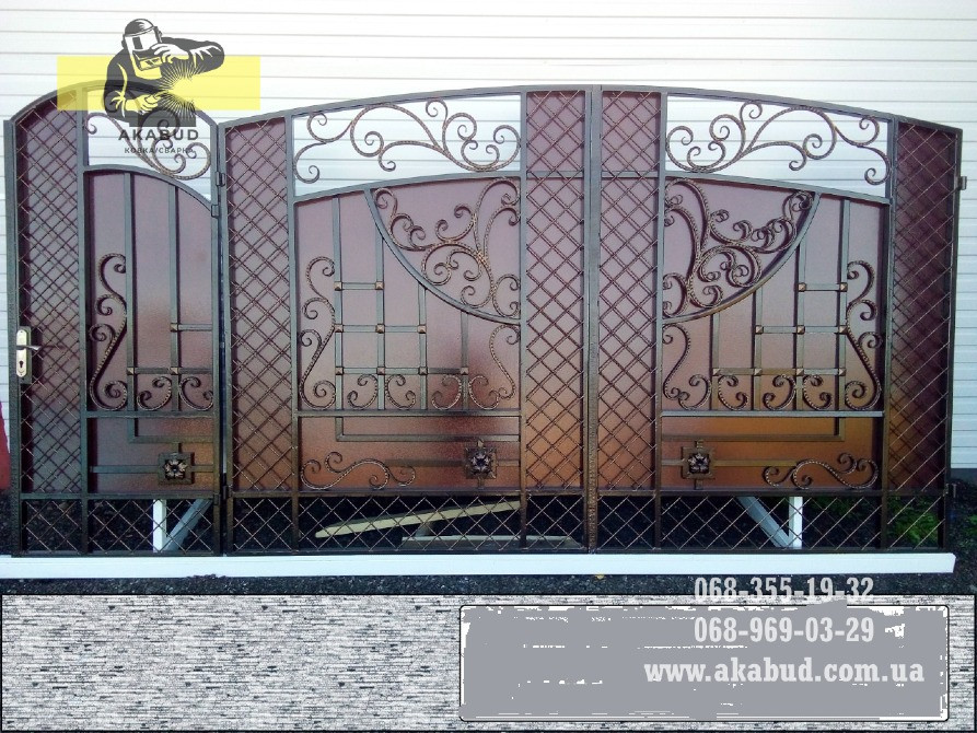 Ворота розпашні прості, ворота відкатні, навіси. Кривой Рог - изображение 2