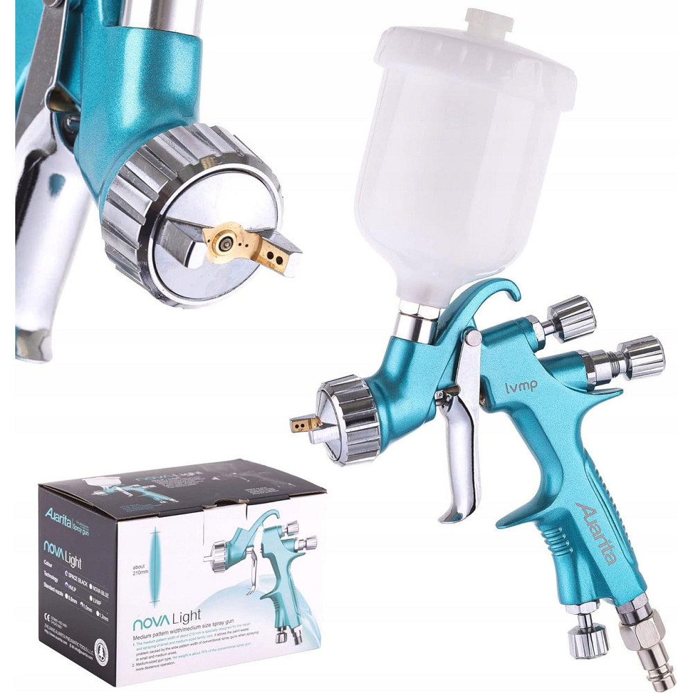 Краскопульт пневматический LVMP верх.пласт.бачок 250мл, 1,2мм  AUARITA NOVA-LIGHT-1.2 Харьков - изображение 2