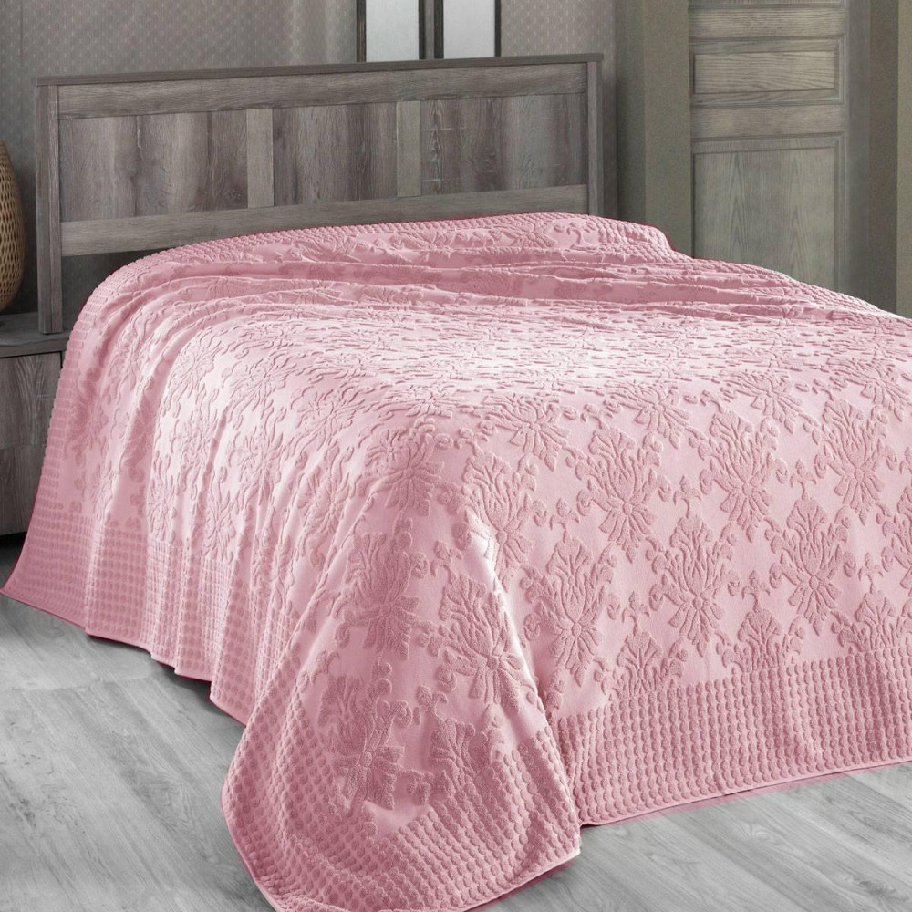 Махрове простирадло Arya Sitare AR-TR1003902-rose 200х220 см суха троянда Київ - зображення 1