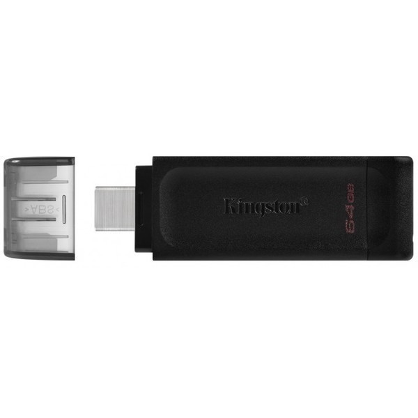 Флеш пам'ять Kingston DT70 64GB Type-C USB 3.2 (DT70/64GB) (Код товару:14301) Харків - зображення 1