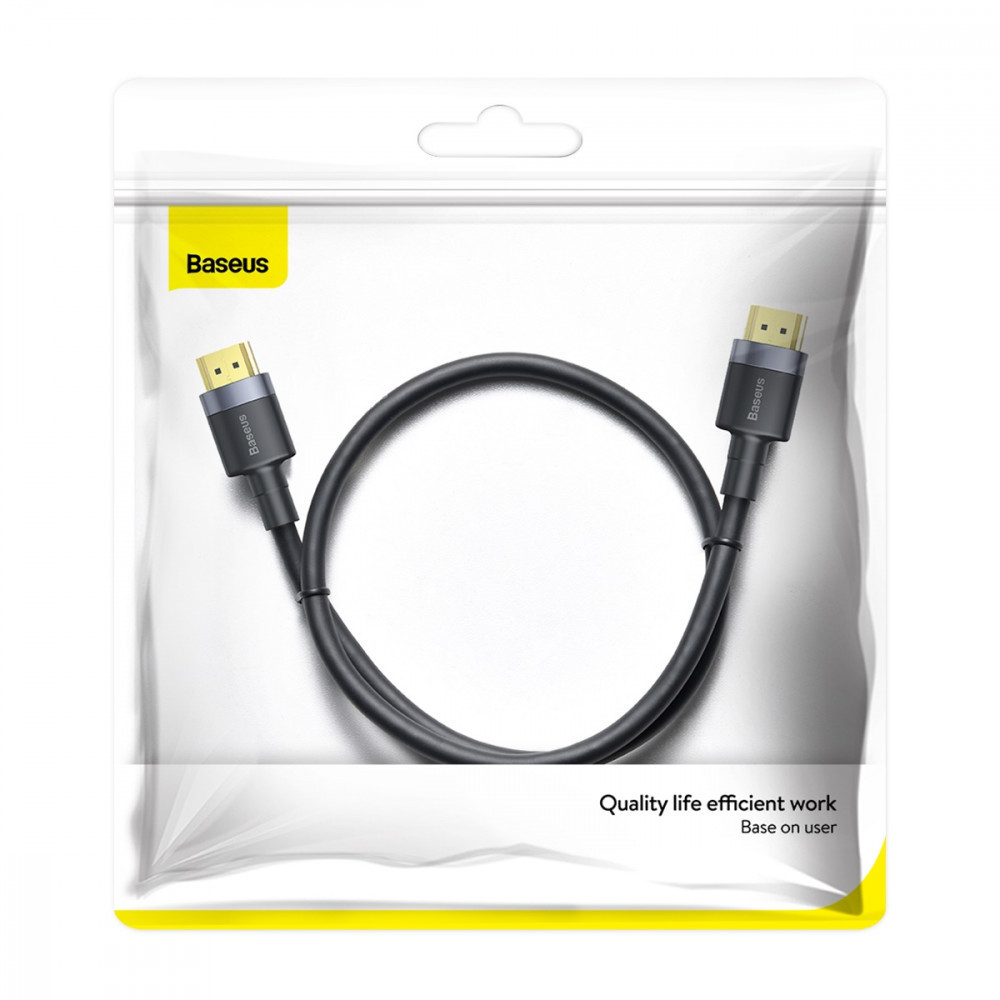 Дата кабель Baseus HDMI Cafule Series 4KHDMI Male To 4KHDMI Male (1m) (CADKLF-E) Херсон - изображение 6