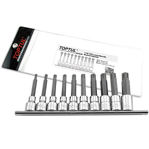 Набор головки с насадкой TOPTUL 1/2" RIBE M5-M16 10ед. длинные GAAG1003 Харьков - изображение 1