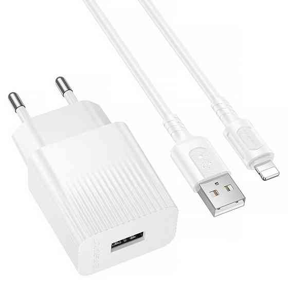 СЗУ Borofone BAS71A Source 10.5W (1USB-A) + кабель USB to Lightning Херсон