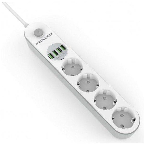 Фільтр живлення ProLogix 3x1.0мм2 мідь 3 розетки 3 м White (PRS-P3CU-30W) (Код товару:34036) Харьков - изображение 2