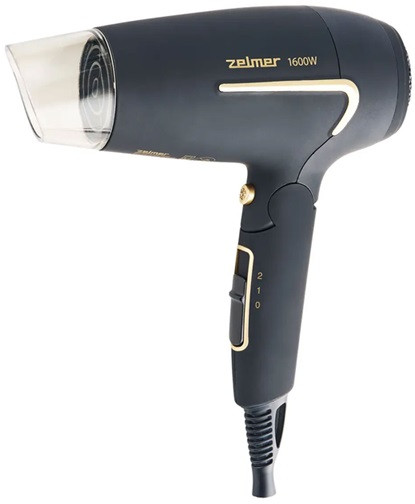 Фен дорожний Zelmer ZHD8321 1600 Вт серый Київ - зображення 1