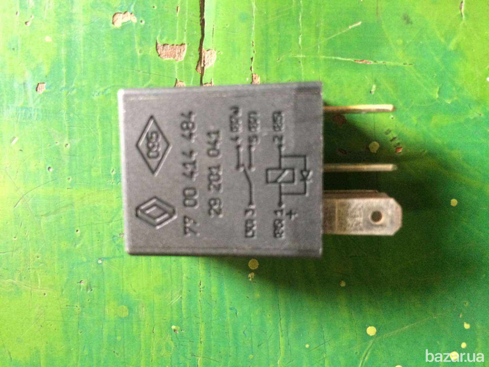 Б/у реле Renault 7700414484, черное 20 A, оригинал, Кропивницький - зображення 1
