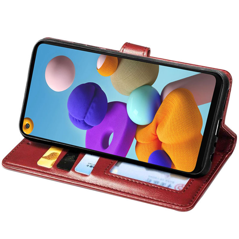 Кожаный чехол-книжка GETMAN Gallant (PU) для Samsung Galaxy A21s Херсон - зображення 5