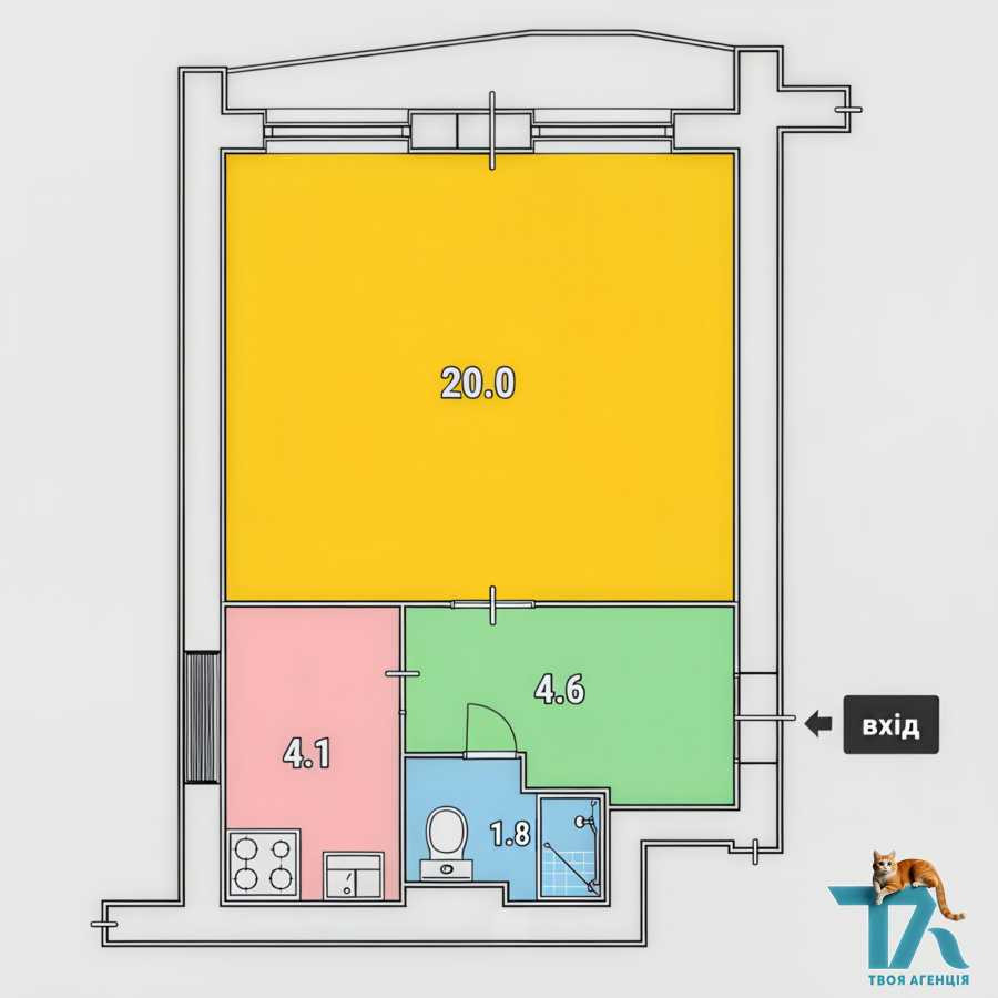 продажа 1-к квартира Киев, Соломенский, 16000 $ Киев - изображение 10