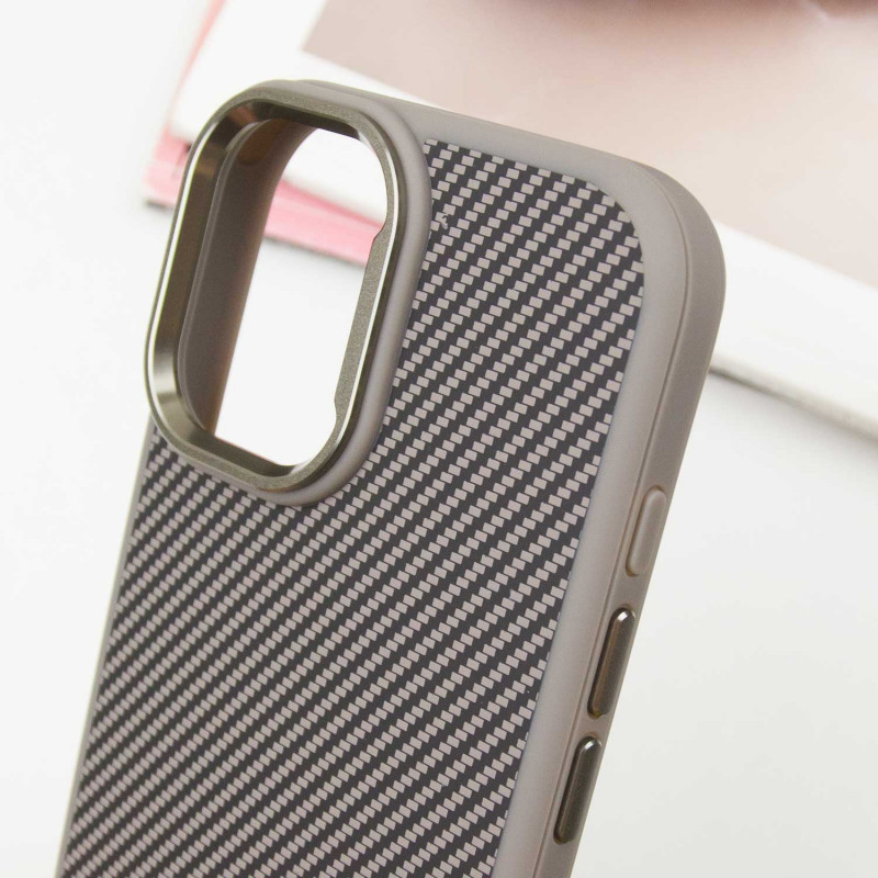 Чехол TPU+PC Carbon with Magnetic Fit для Apple iPhone 16 (6.1") Херсон - зображення 12