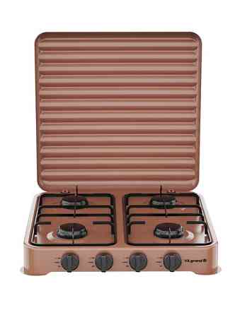 Плита настольная газовая VILgrand VGP-4042 BROWN 4 кВт коричневая Київ
