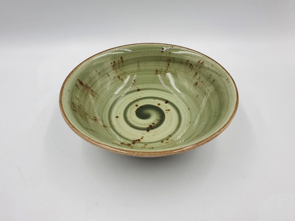 Піала TULU spiral-green-16 450 мл 16 см зелена Київ - зображення 1