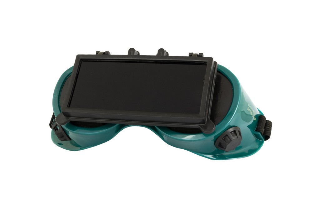 Очки закрытые MASTERTOOL АДМИРАЛ SQ откидной светофильтр DIN10 оправа силикон вентиляционные клапаны Харків - зображення 1