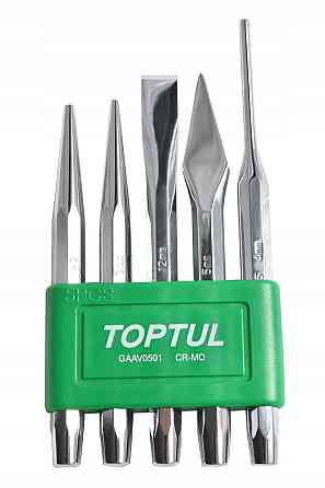 Набор кернеров, выколоток и зубил TOPTUL 5 шт. GAAV0501 Харьков