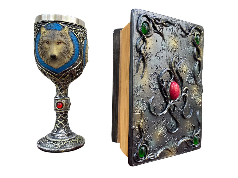 Подарочный набор Бокал 3 Волка и Блокнот 3 «Лесной Гримуар Лисы» Київ - зображення 2