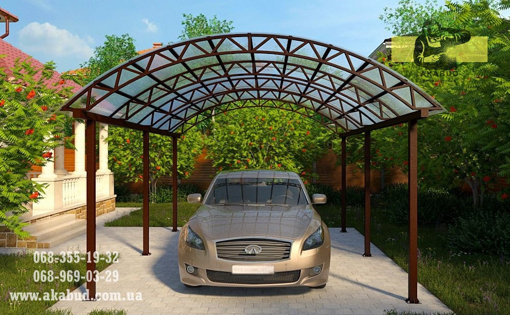 Навіс для автомобіля. Навіс для авто. Розпашні ворота Кривий Ріг - зображення 3